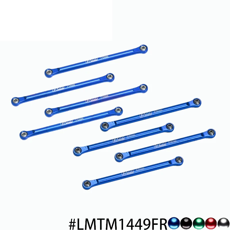 

8pcs/set Aluminum 7075 Upper & Lower Link Bar Set For LOSI 1/18 Mini LMT 4X4 Brushed Monster Truck RTR-LOS01026