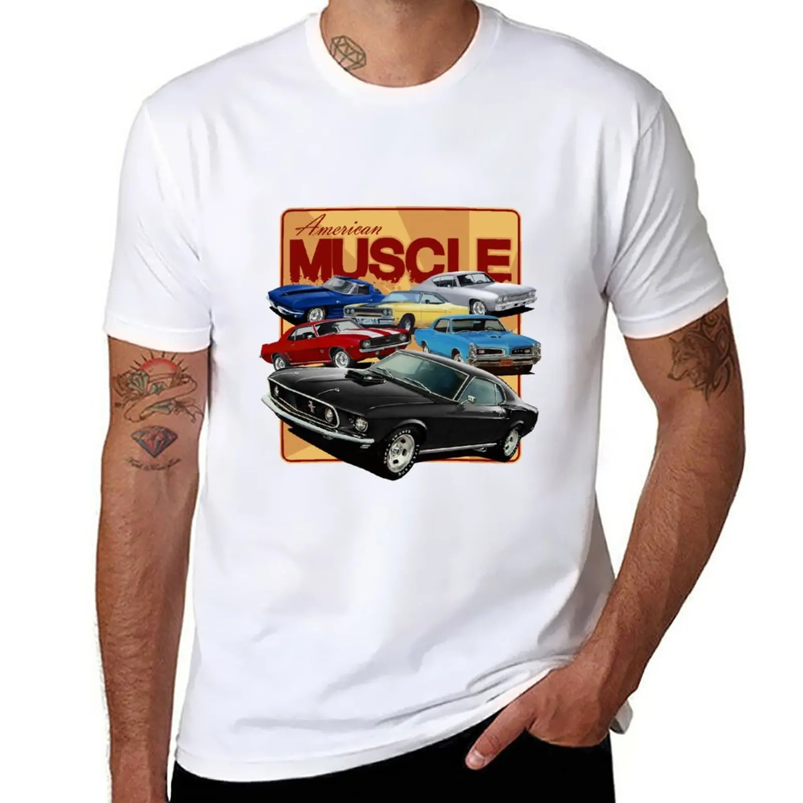 

New Muscle Cars T-Shirt sweat shirt summer top funny t shirts for men