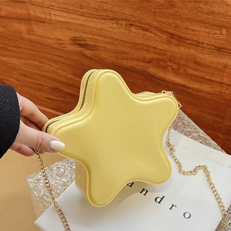 2024 Summer Candy Color Five Star Shape Shoulder Bags Women's small Crossbody Bag Girls Chain Purse Solid Simple Clutch Handbag
2024 Summer Candy Color Five Star Shape Shoulder Bags Women's small Crossbody Bag Girls Chain Purse Solid Simple Clutch Handbag