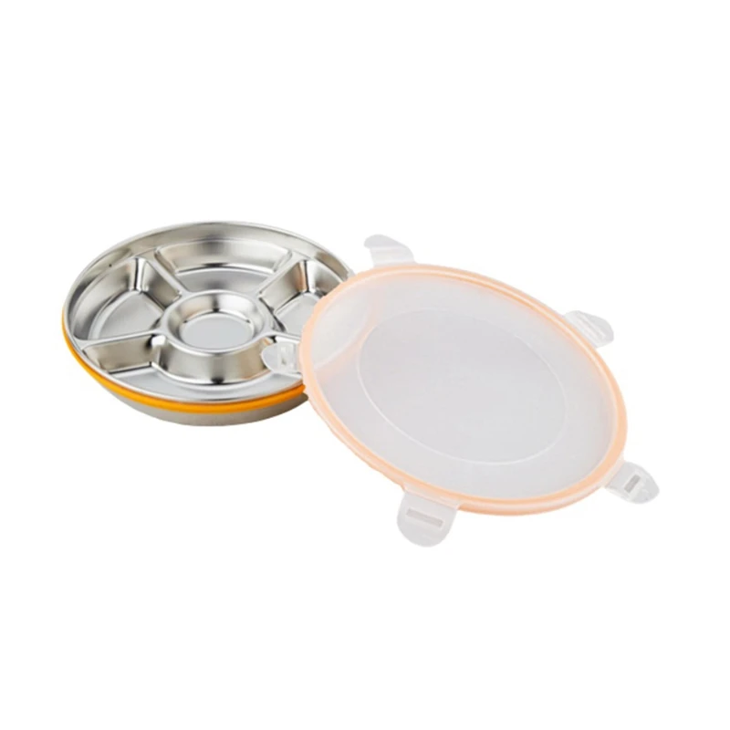 Divided Serving Tray With Lid Snack Fruit Tray Stainless Steel 5 Compartments Platter Snackle Boxes Container
Divided Serving Tray With Lid Snack Fruit Tray Stainless Steel 5 Compartments Platter Snackle Boxes Container