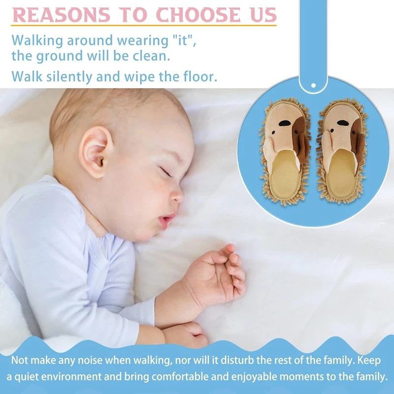 Cartoon Dog Mop Slippers Microfiber Clean Dusting Slippers Detachable Mopping Shoes For Office Home Room
Cartoon Dog Mop Slippers Microfiber Clean Dusting Slippers Detachable Mopping Shoes For Office Home Room