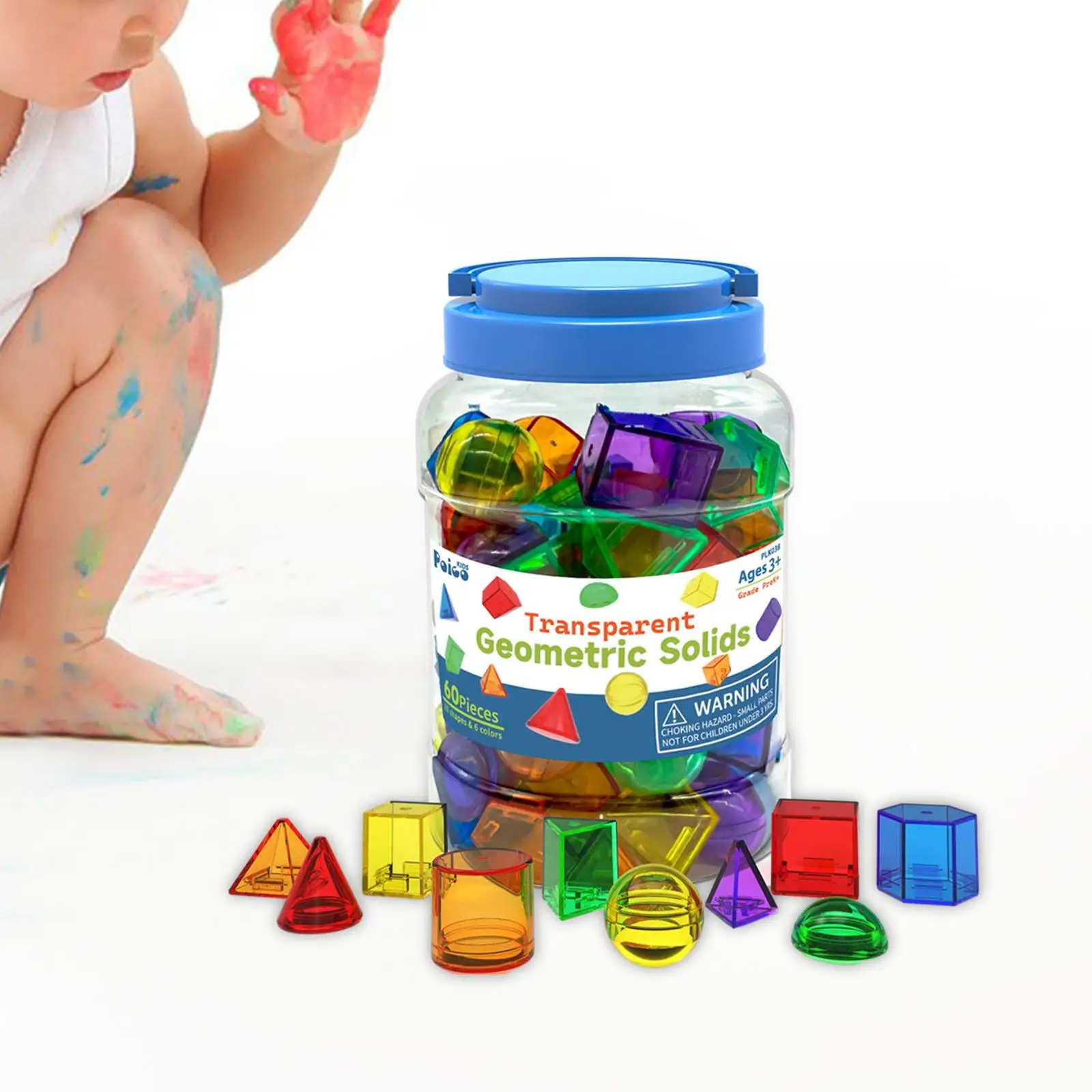 60x Geometric Solids Geometry Helper Educational Toy Colorful Translucent Pattern Blocks for Games Playroom Teaching Home Travel
60x Geometric Solids Geometry Helper Educational Toy Colorful Translucent Pattern Blocks for Games Playroom Teaching Home Travel