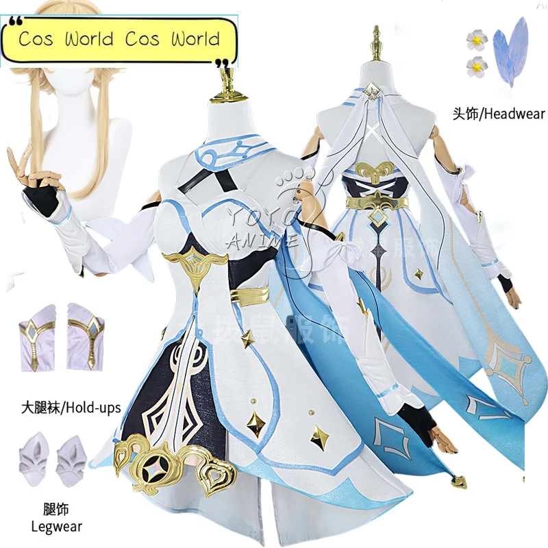 Genshin Impact Lumine Cosplay Costumes Halloween Party Game Clothes for Women Girls Cute Suit Wig Full Sets
Genshin Impact Lumine Cosplay Costumes Halloween Party Game Clothes for Women Girls Cute Suit Wig Full Sets