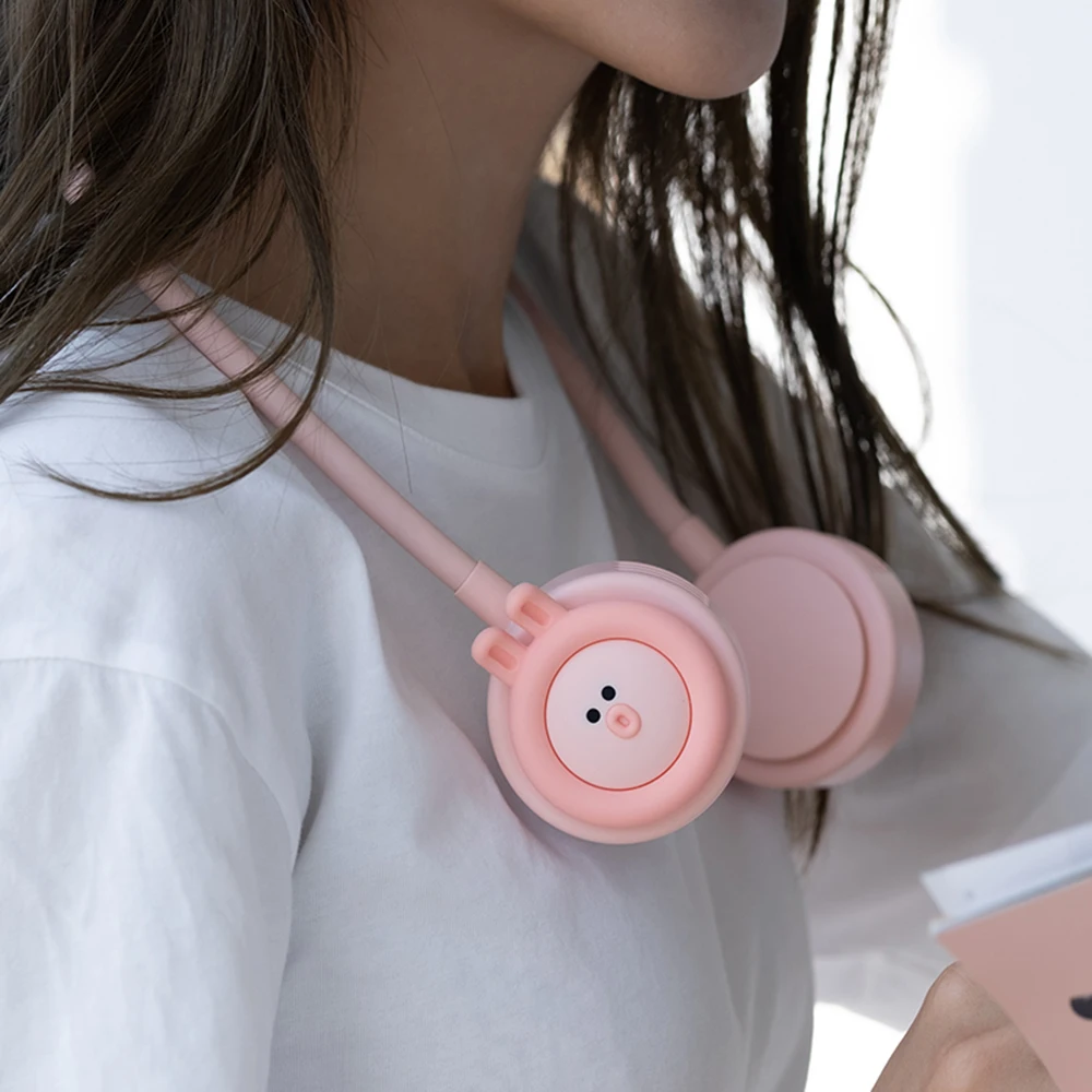 Cartoon Shrinkage Bladeless Silent Hanging Neck Fan Mini Outdoor Sports Portable USB Rechargeable Fan Air Cooler 
Cartoon Shrinkage Bladeless Silent Hanging Neck Fan Mini Outdoor Sports Portable USB Rechargeable Fan Air Cooler