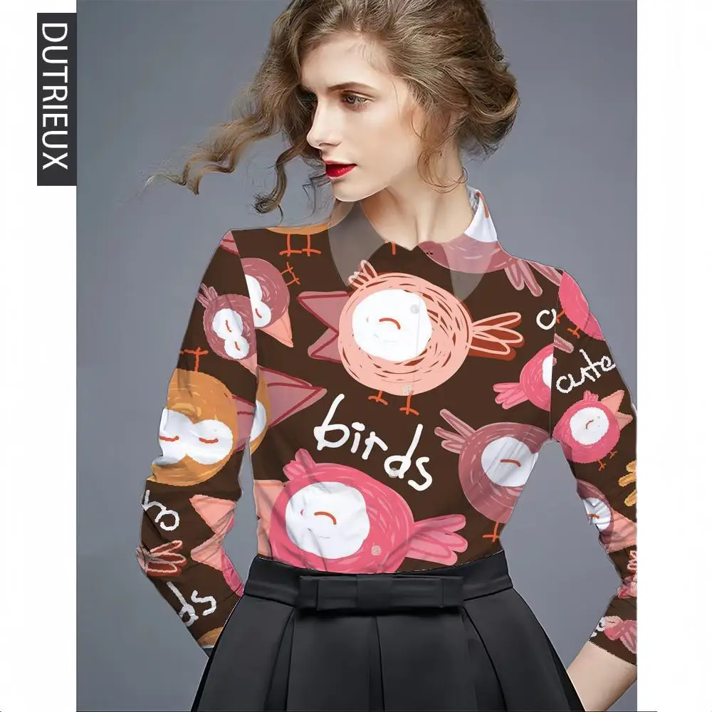 Womens Tops Spring And Autumn Fashion Print Long-Sleeved Loose Women Shirts Beach Style Slight Strech Regular STANDARD Full 3D
Womens Tops Spring And Autumn Fashion Print Long-Sleeved Loose Women Shirts Beach Style Slight Strech Regular STANDARD Full 3D