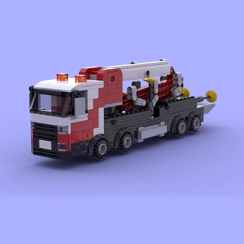 

MOC-53605 concrete pump truck City Cars Idea moc Building Blocks Bricks Racing Technique Creative DIY Assemble Model Set