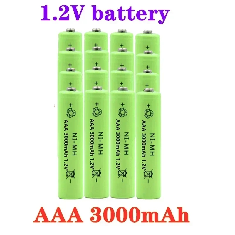 

100% New 1.2v NIMH AAA Battery 3000mah Rechargeable Battery ni-mh batteries AAA battery rechargeable for Remote Control Toy