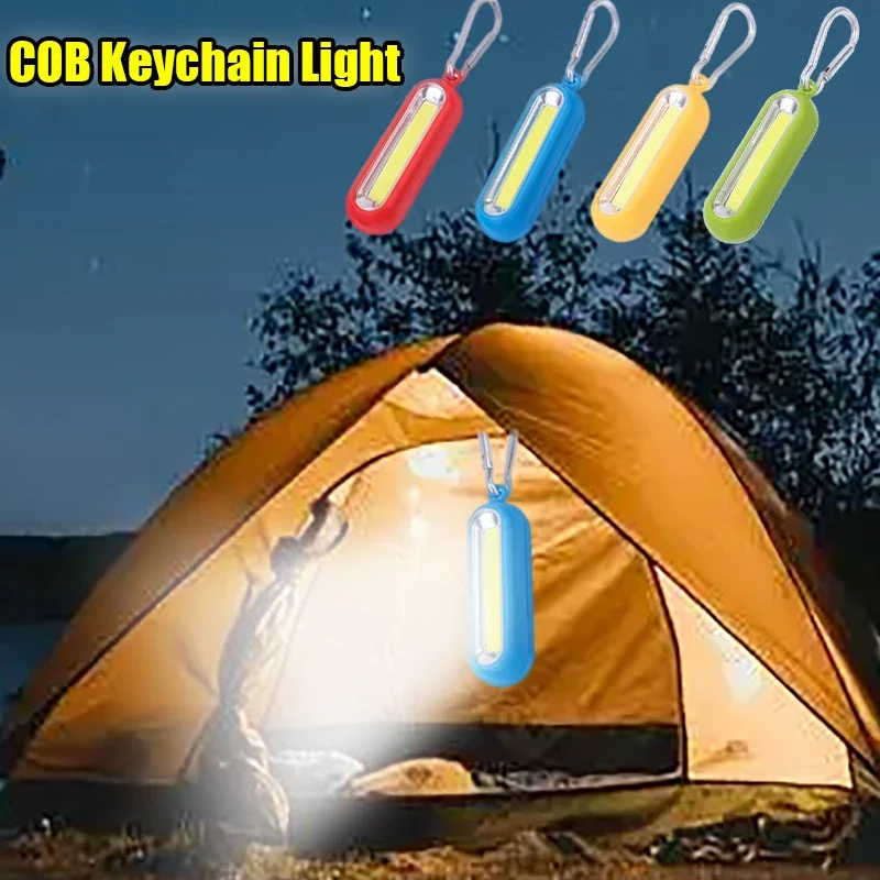 Portable LED Keychain Light 3 Modes COB Mini Pocket Tactical Flashlight Battery Powered Outdoor Camping Fishing Lamp Lanterns
Portable LED Keychain Light 3 Modes COB Mini Pocket Tactical Flashlight Battery Powered Outdoor Camping Fishing Lamp Lanterns