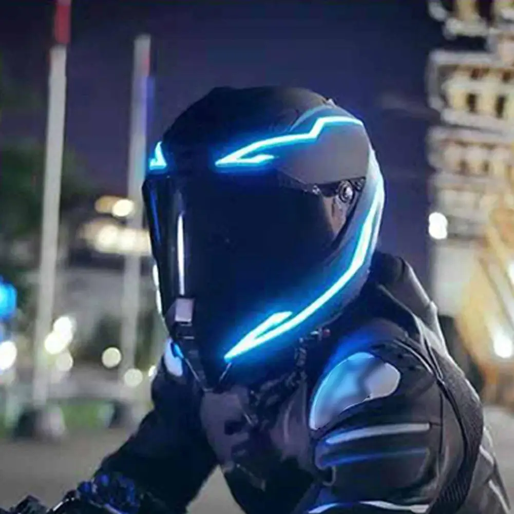LED Motorcycle Helmet Cold Light Mod Kit Flashing Stripe Luminous Lights Helmet Decoration Sticker Motorcycle Night Riding L4R8
LED Motorcycle Helmet Cold Light Mod Kit Flashing Stripe Luminous Lights Helmet Decoration Sticker Motorcycle Night Riding L4R8