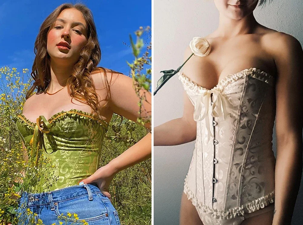 Сексуальный корсет, топ, бюстье, цветочные кружевные топы для женщин, винтажный корсет с цветочным принтом, готическое атласное нижнее белье, Женский корсет
Сексуальный корсет, топ, бюстье, цветочные кружевные топы для женщин, винтажный корсет с цветочным принтом, готическое атласное нижнее белье, Женский корсет