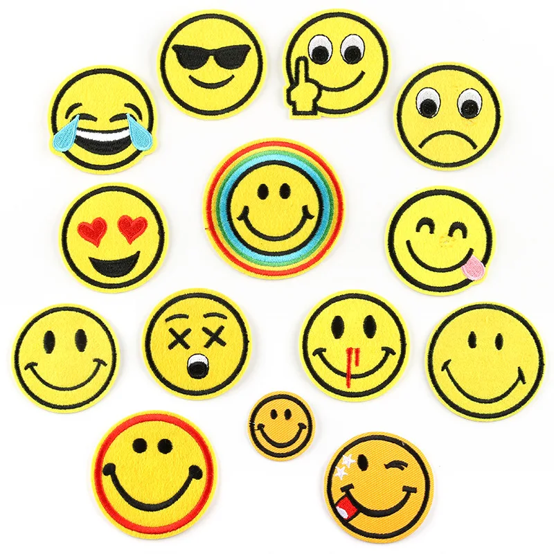 5Pcs Yellow smiling face cute expression for Sew on Clothes letters Sticker Hat Jeans Applique cartoon smile Badge Accessories
5Pcs Yellow smiling face cute expression for Sew on Clothes letters Sticker Hat Jeans Applique cartoon smile Badge Accessories