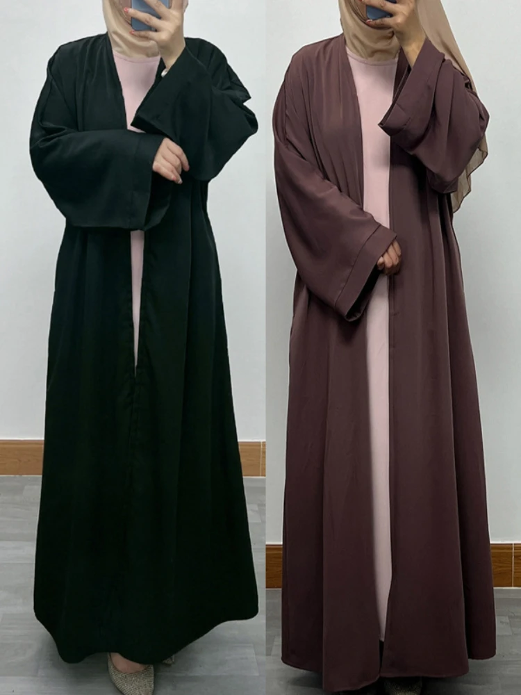

Eid Muslim Abayas for Women Ramadan Zipper Up Cardigan Dress Party Abaya Morocco Caftan Islam Dubai Arab Long Robe 2024 Spring
