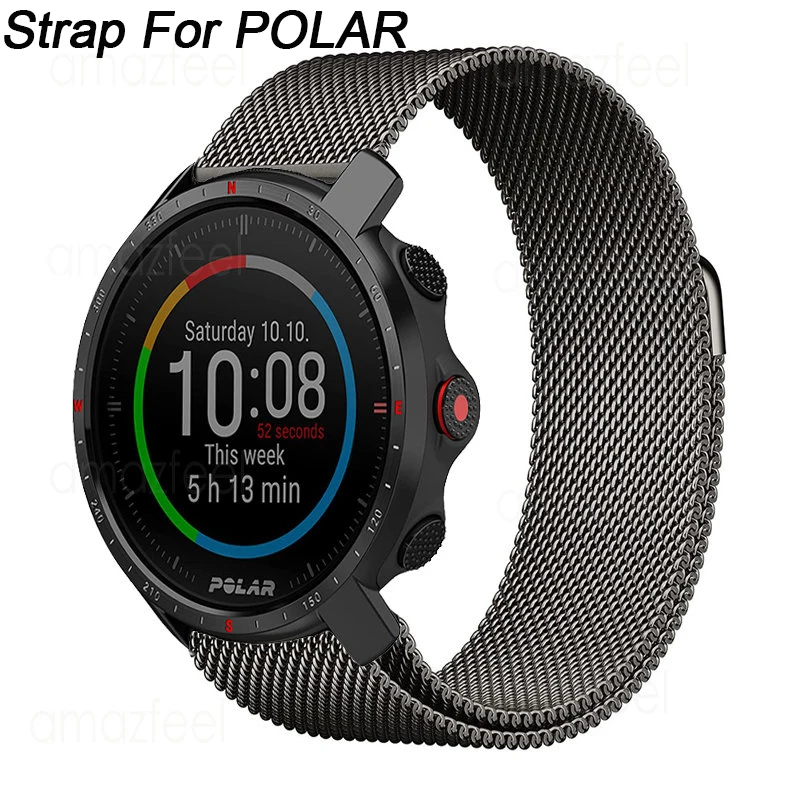 Magnetic loop Watchband For POLAR Grit X Pro Metal Strap For Polar Vantage M2 M Bracelets For Polar Unite / IGNITE 2 Wrist band
Magnetic loop Watchband For POLAR Grit X Pro Metal Strap For Polar Vantage M2 M Bracelets For Polar Unite / IGNITE 2 Wrist band
