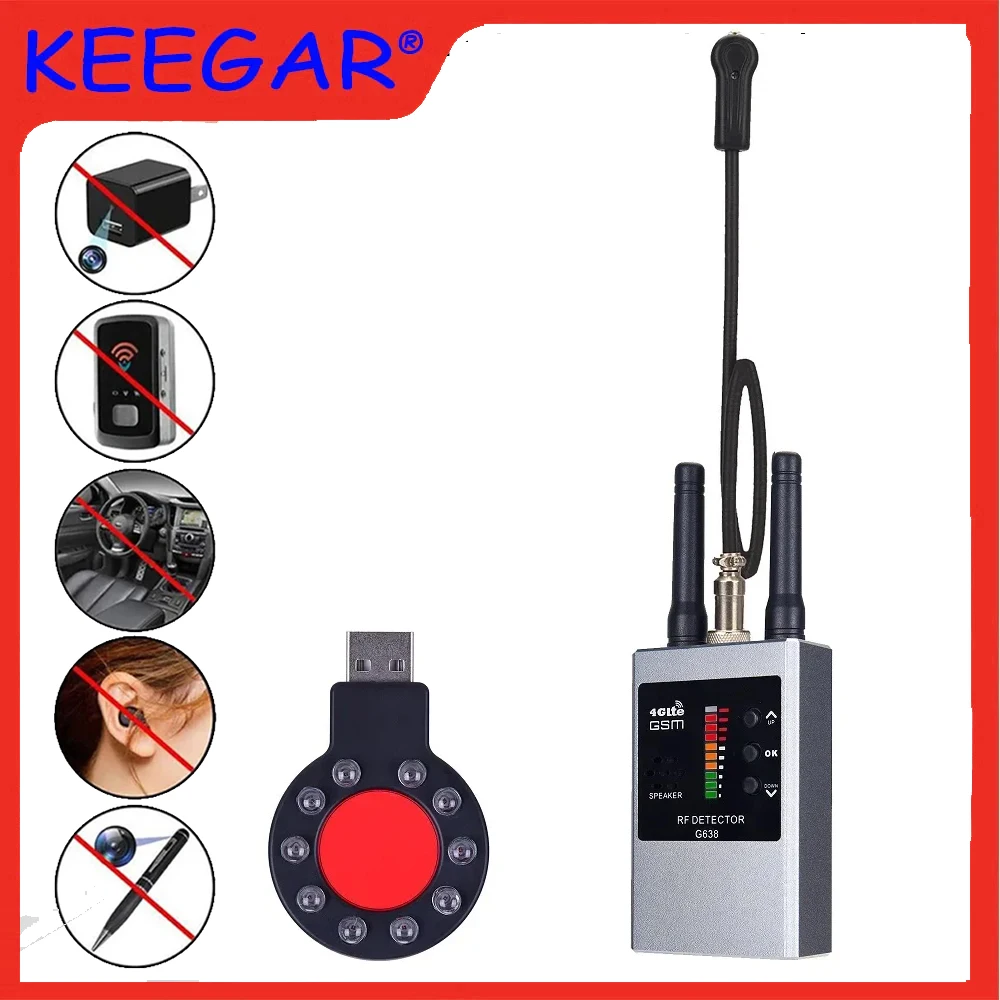 security protection RF Signal Detector GSM Bug GPS Tracker Mini Camera Finder IR Scan AIl Signal cell phone detector
security protection RF Signal Detector GSM Bug GPS Tracker Mini Camera Finder IR Scan AIl Signal cell phone detector