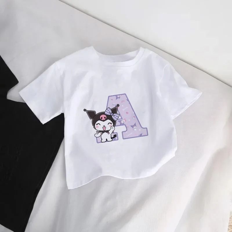 Kuromis T-shirt Children Letter A B C D E F G Kawaii Anime Print T Shirts Cartoons Casual Clothes Tee Shirt Kid Girl Boy Tops
Kuromis T-shirt Children Letter A B C D E F G Kawaii Anime Print T Shirts Cartoons Casual Clothes Tee Shirt Kid Girl Boy Tops