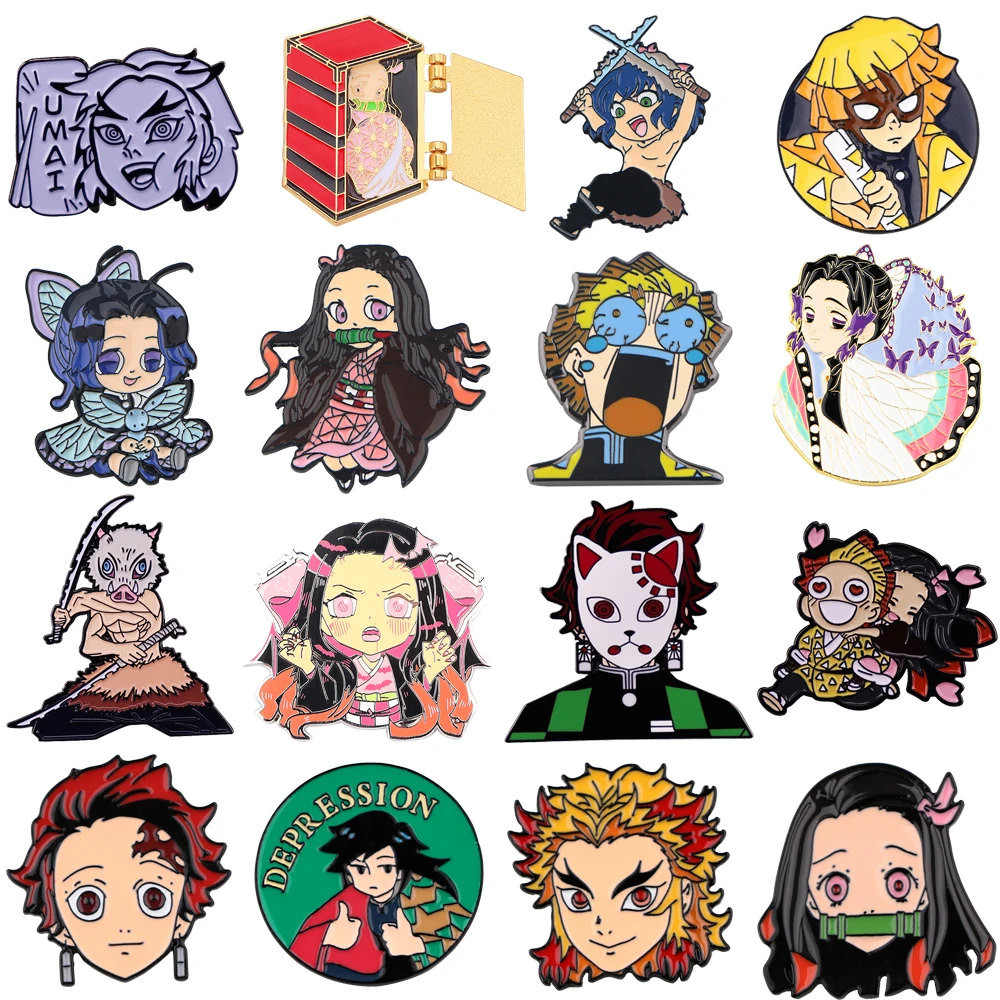 

Japanese Anime Briefcase Badges Cool Pins Badges on Backpack Manga Accessories for Jewelry Brooch for Clothes Cute Things