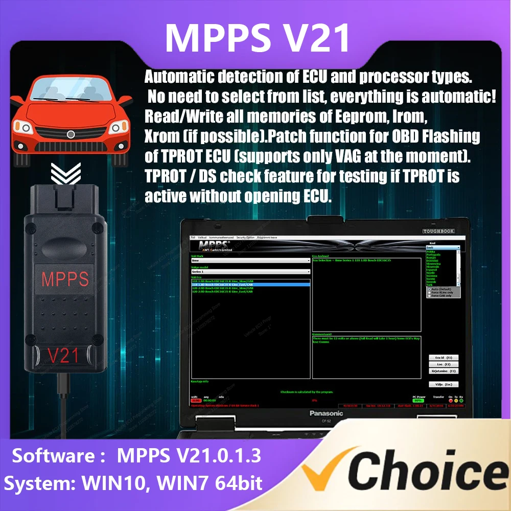 Программирующий инструмент MPPS последней версии V21.0.1.3 считывание/запись Eeprom Irom Xrom восстановление ЭБУ разблокировка V-AG Simos PCR Simos -30%
Программирующий инструмент MPPS последней версии V21.0.1.3 считывание/запись Eeprom Irom Xrom восстановление ЭБУ разблокировка V-AG Simos PCR Simos -30%