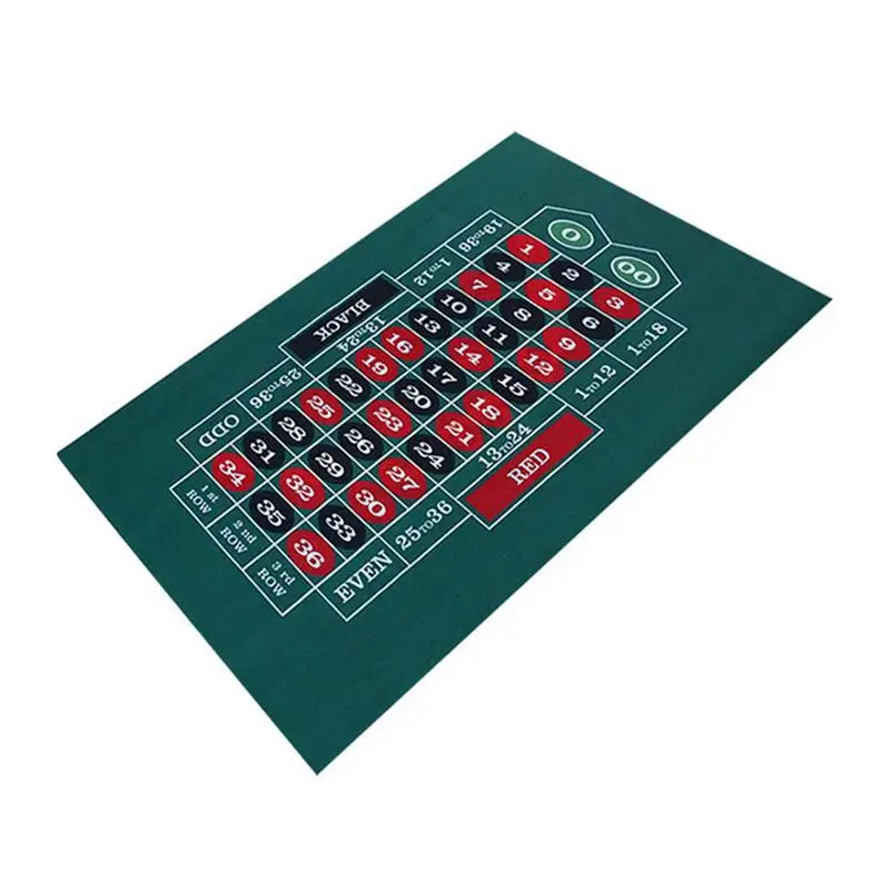 Tabletop Casino Felt Layout - Double-sided Poker Game Mat For Texas Holdem Poker And Blackjack Professional Grade Roulette Game 
Tabletop Casino Felt Layout - Double-sided Poker Game Mat For Texas Holdem Poker And Blackjack Professional Grade Roulette Game