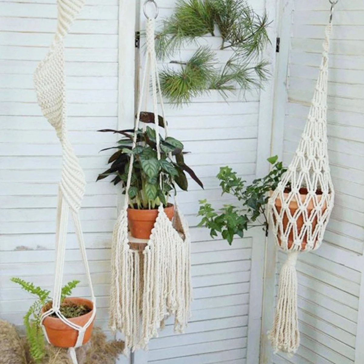Handmade Cotton Macrame Plant Hanger 7 S10e0c680194c4a5a8ee0c215d29bc193c