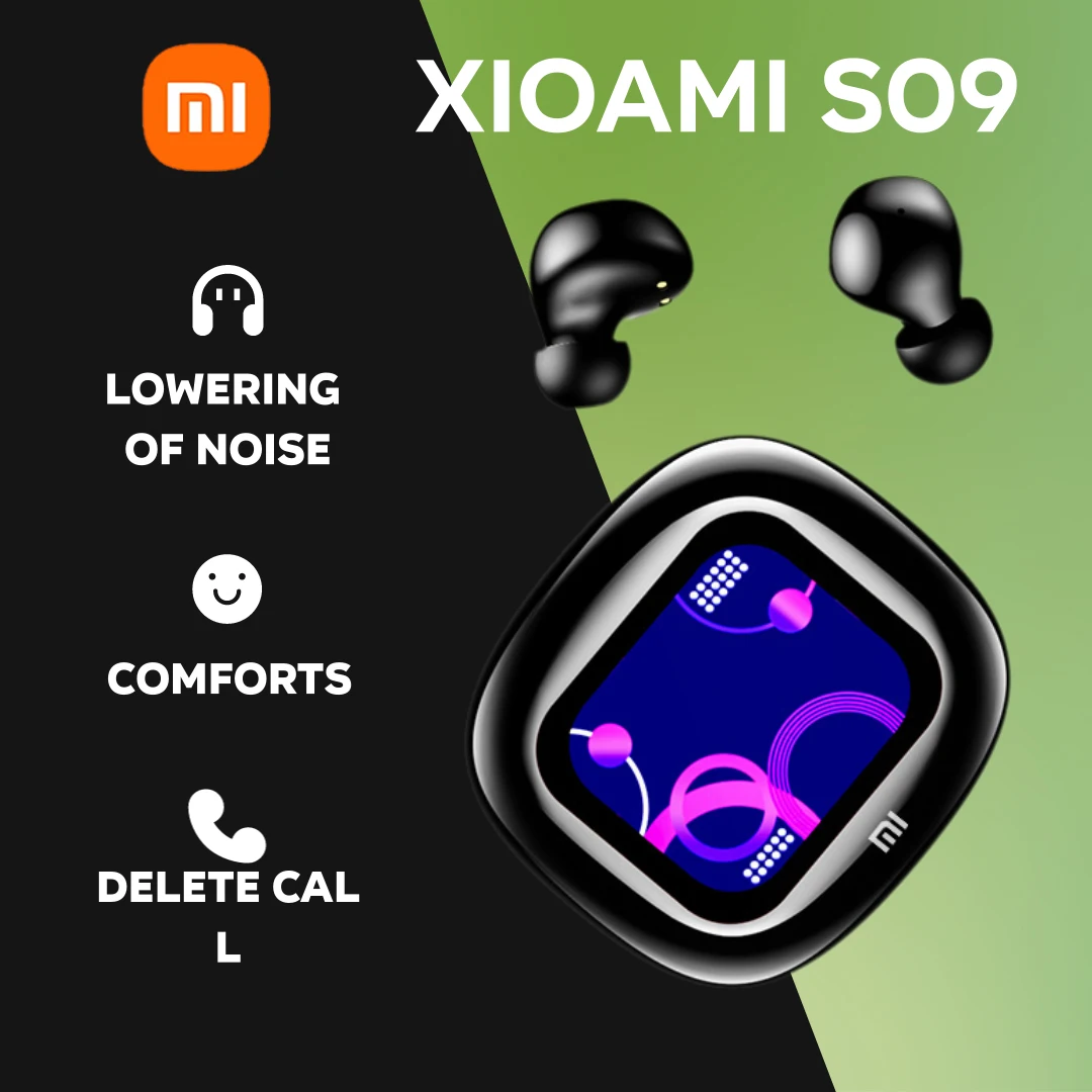 XIAOMI S09 ANC Bluetooth5.4 Earbuds TWS Wireless In Ear Headphone Touch Screen Noise Cancelling Headset With Mic For Android iOS 
XIAOMI S09 ANC Bluetooth5.4 Earbuds TWS Wireless In Ear Headphone Touch Screen Noise Cancelling Headset With Mic For Android iOS