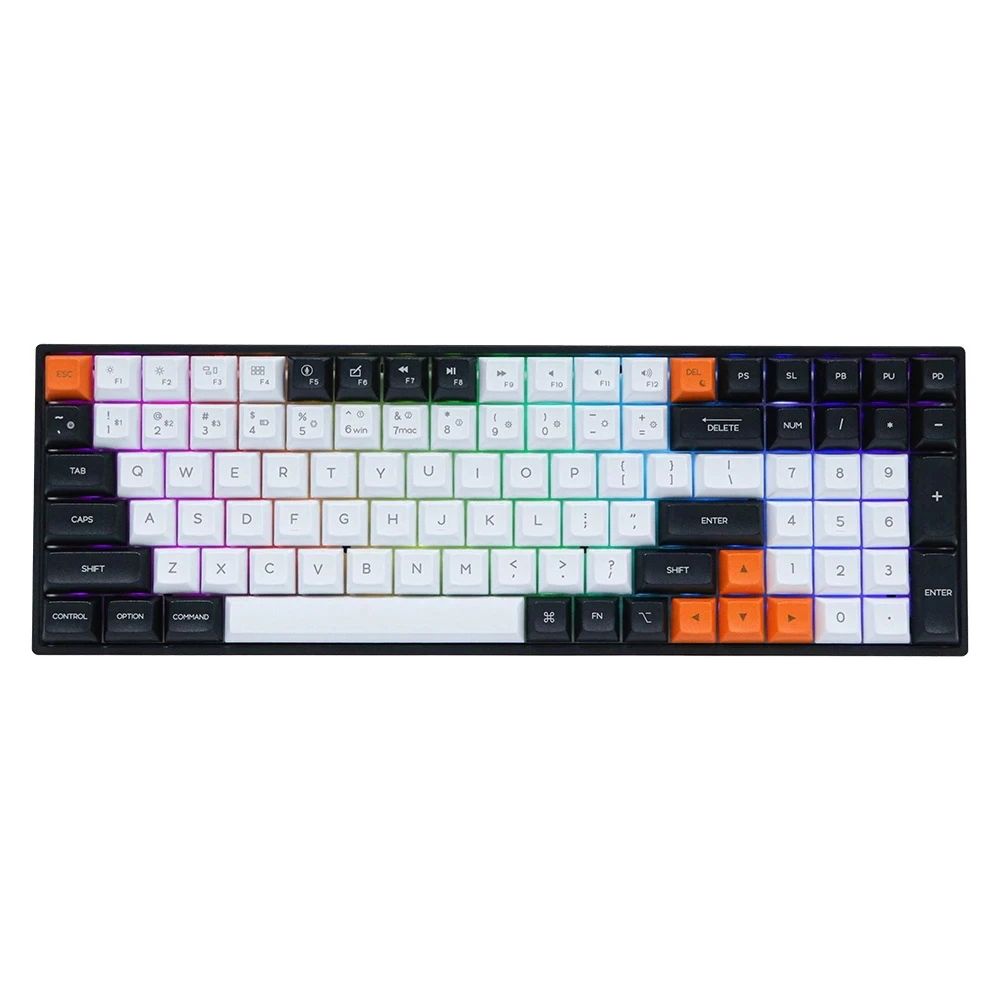 

New GK96S 100 Keys Hot-Swap RGB Wireless/Wired Mechanical Keyboard Gateron Mechanical Switch Panda for Gaming Keyboard
