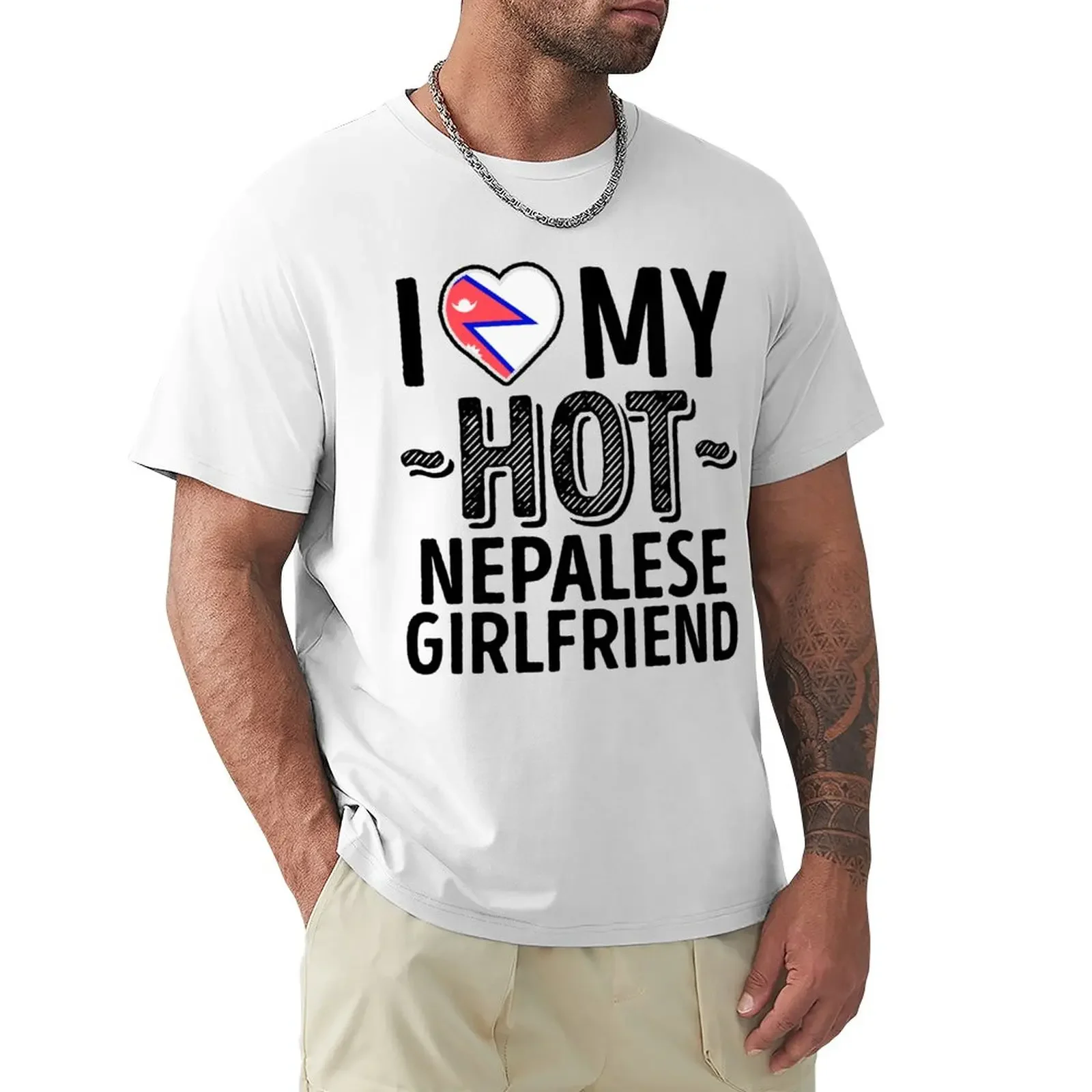 

I Love My HOT Nepalese Girlfriend - Cute Nepal Couples Romantic Love T-Shirts & Stickers T-Shirt