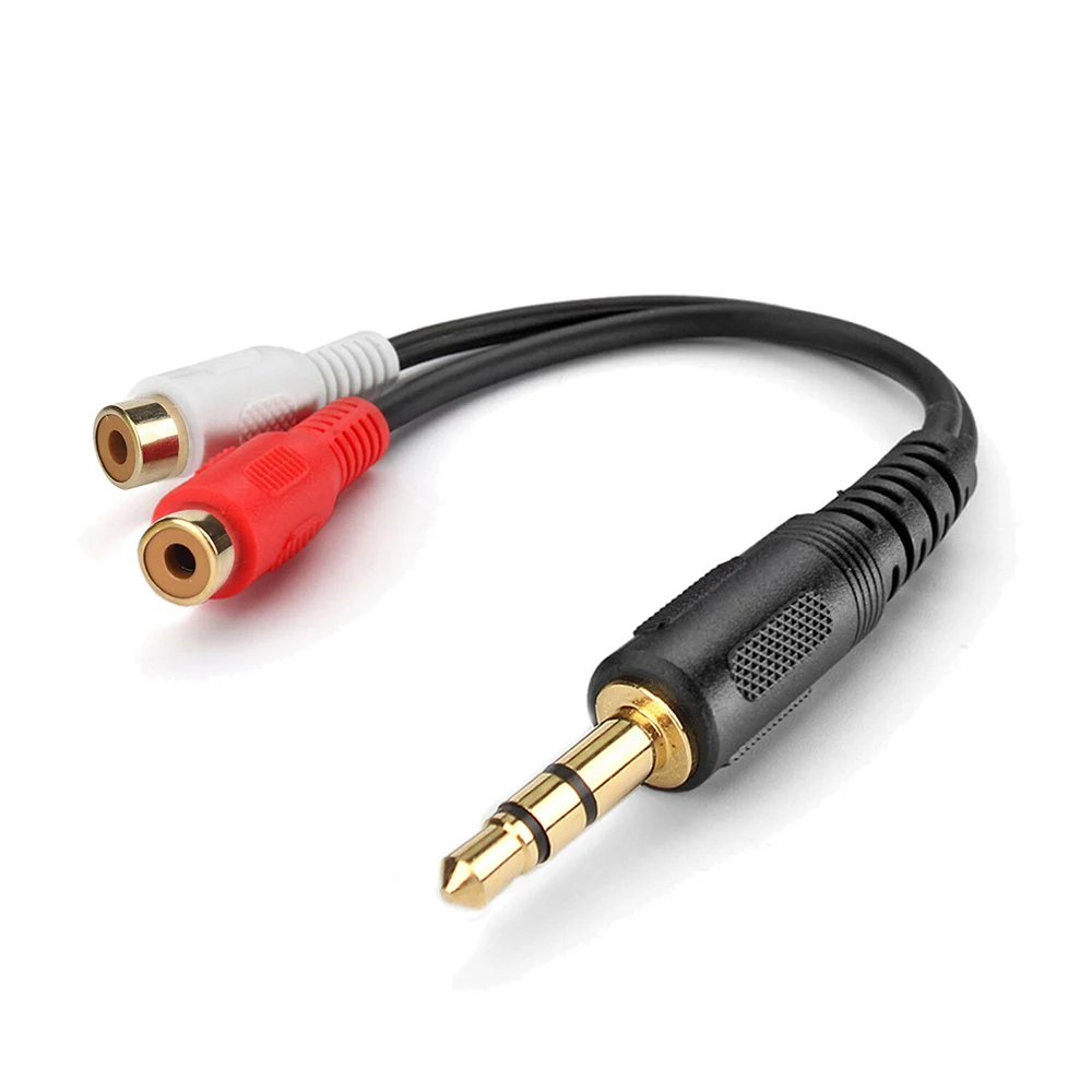 Gold 3.5mm 1/8 Stereo Female Mini Jack To 2 Male RCA Plug Adapter Audio Y Cable Stereo Female Mini RCA Plug Adapter
Gold 3.5mm 1/8 Stereo Female Mini Jack To 2 Male RCA Plug Adapter Audio Y Cable Stereo Female Mini RCA Plug Adapter