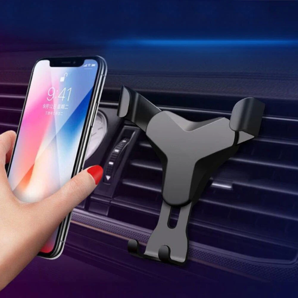 Phone Bracket Air Vent 1pcs ABS+rubber+aluminum Adjustable Angle Black Gravity Mobile In Car Mount Accessories
Phone Bracket Air Vent 1pcs ABS+rubber+aluminum Adjustable Angle Black Gravity Mobile In Car Mount Accessories