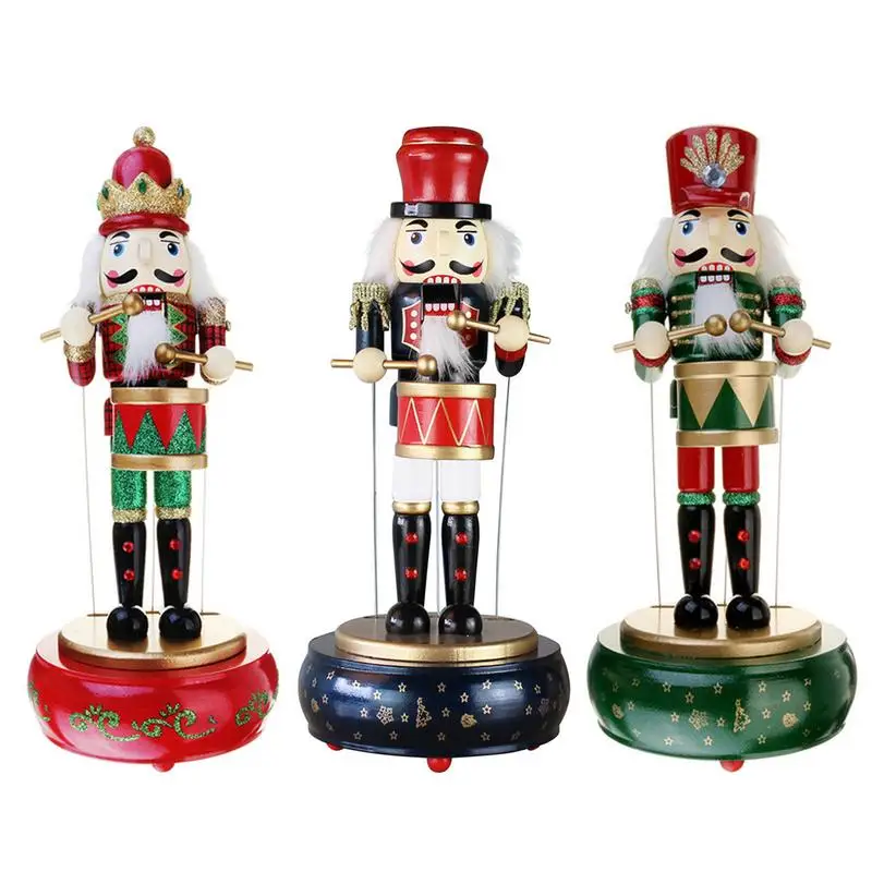 Christmas Music Box Nutcracker Soldier Christmas Decoration Pinewood Nutcracker Drummer Wooden Music Box Christmas Birthday Gift
Christmas Music Box Nutcracker Soldier Christmas Decoration Pinewood Nutcracker Drummer Wooden Music Box Christmas Birthday Gift