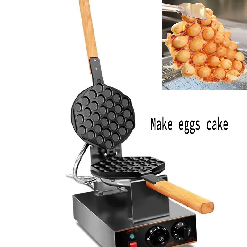 

Directly Factory Price Commercial Electric 110V 220V Non-stick Bubble Egg Waffle Maker Machine Eggettes Bubble Puff Cake Oven