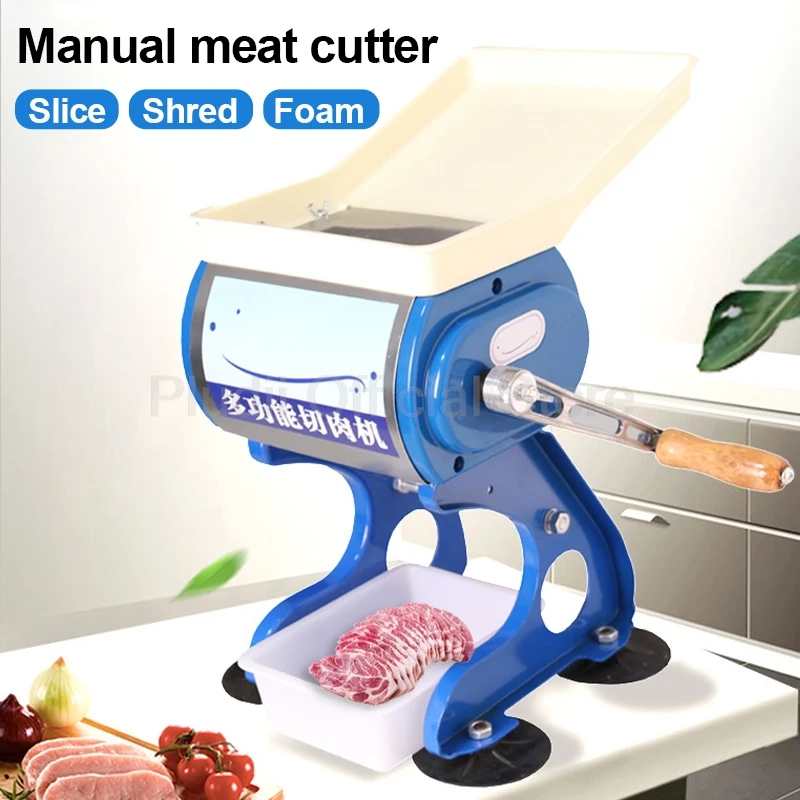 Manual Meat Slicer Commercial Cutter Multifunction Vegetable Potato Garlic Shred Cutting Meat Grinder Stainless Steel Machine
Manual Meat Slicer Commercial Cutter Multifunction Vegetable Potato Garlic Shred Cutting Meat Grinder Stainless Steel Machine