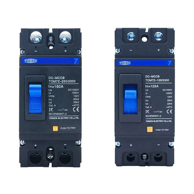 TOMZN 2P DC 1000V Solar Molded Case Circuit Breaker MCCB Overload Protection Switch Protector For Solar Photovoltaic PV
TOMZN 2P DC 1000V Solar Molded Case Circuit Breaker MCCB Overload Protection Switch Protector For Solar Photovoltaic PV
