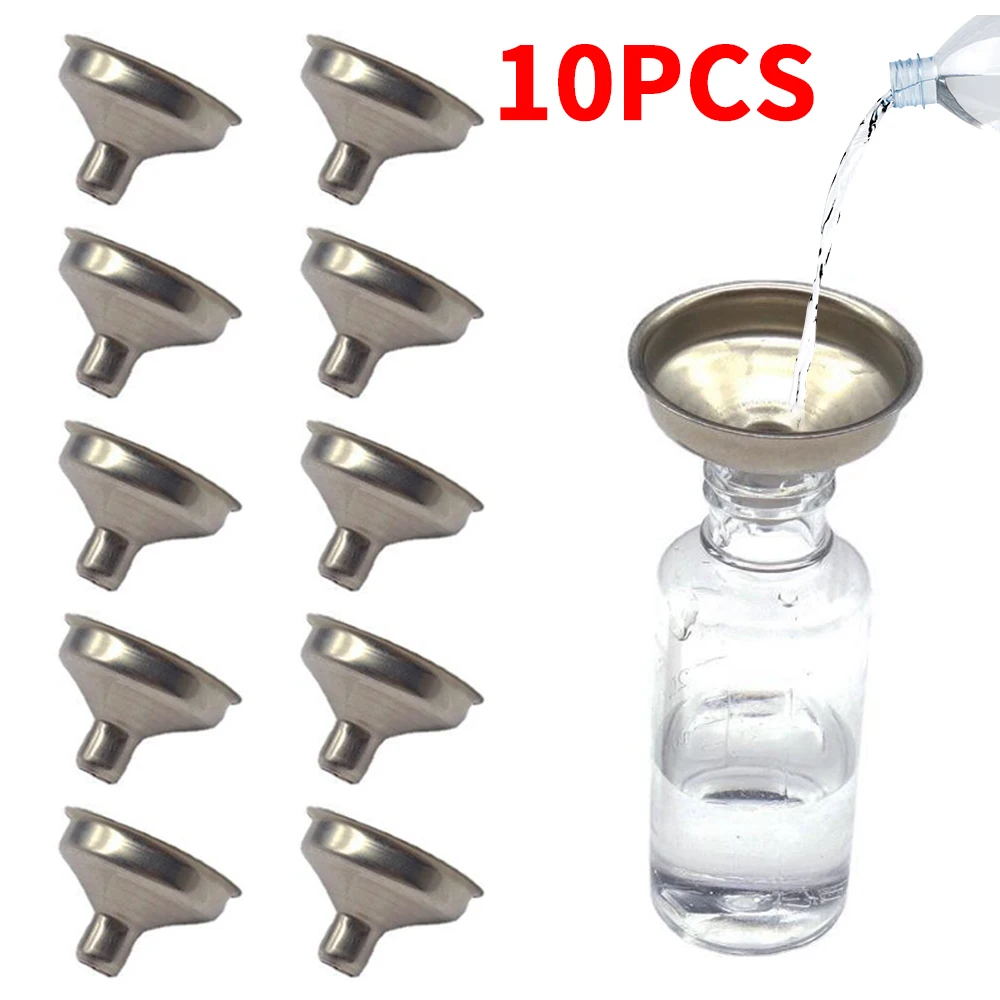 10Pcs Model Mini Funnels Stainless Steel Model Paint Pour Liquid Funnel Pigment Dispensing Bottles Funnels for DIY Tools Kits
10Pcs Model Mini Funnels Stainless Steel Model Paint Pour Liquid Funnel Pigment Dispensing Bottles Funnels for DIY Tools Kits