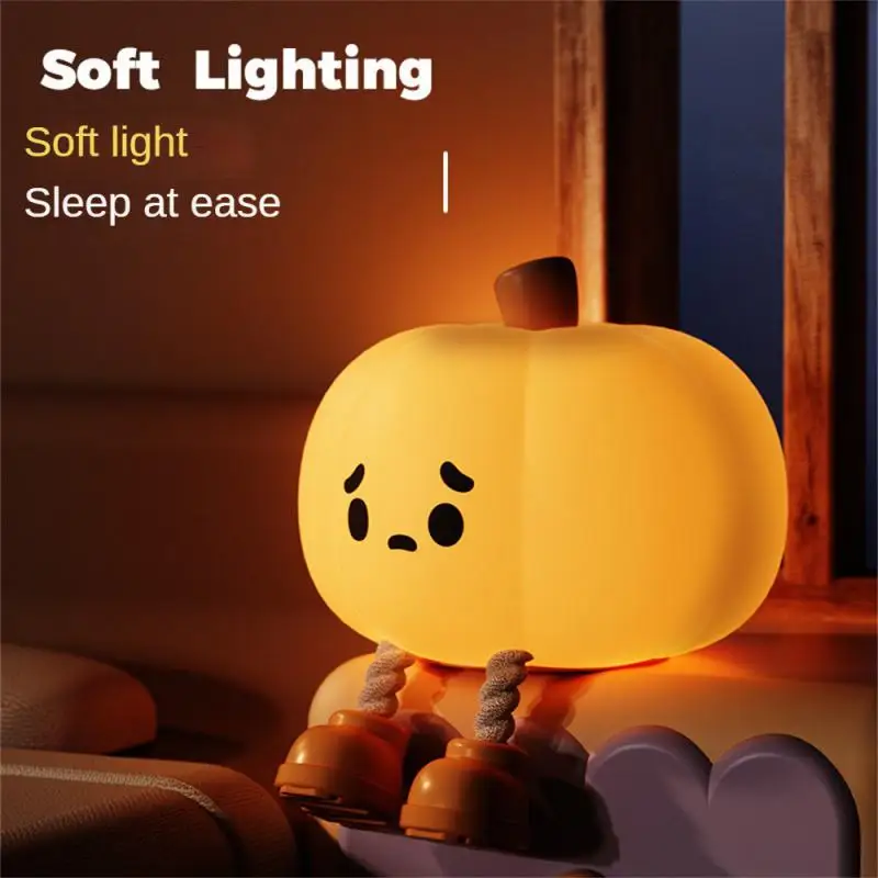 New nightlight pumpkin lamp mobile phone bracket desktop children's new creative silicone material Light USB charging
New nightlight pumpkin lamp mobile phone bracket desktop children's new creative silicone material Light USB charging
