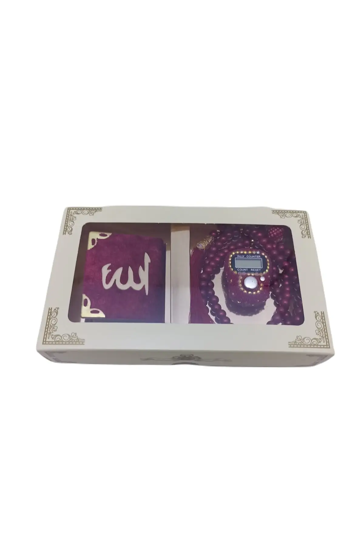 Gift Boxed Mevlit Gift Set Claret Red (mini Quran pearl Tasbih 99 stone Zikirmatik)
Gift Boxed Mevlit Gift Set Claret Red (mini Quran pearl Tasbih 99 stone Zikirmatik)