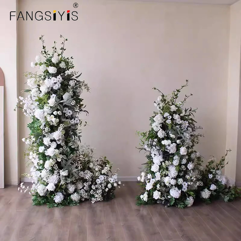 White Rose hydrangea Green Leaf flower Row Luxury Wedding Arch Backdrop Floral Stand Frame Arrangement Party Window Display prop
White Rose hydrangea Green Leaf flower Row Luxury Wedding Arch Backdrop Floral Stand Frame Arrangement Party Window Display prop