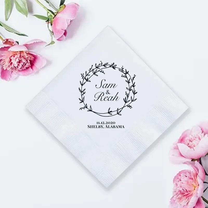 50pcs Custom Wedding Napkins, Personalized Wedding Napkins, Paper Napkins, Wedding Paper Napkin, Custom Napkin, Guest Wedding
50pcs Custom Wedding Napkins, Personalized Wedding Napkins, Paper Napkins, Wedding Paper Napkin, Custom Napkin, Guest Wedding