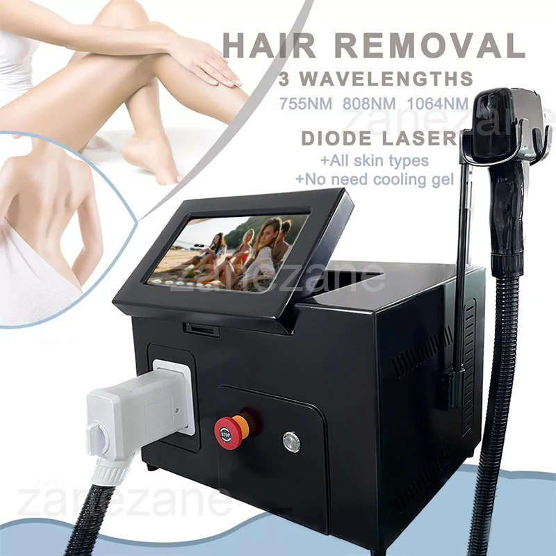 

Best 3000W 808nm Diode Laser Hair Removal Machine Ice Platinum 755 808 1064 Hair Removal Laser Permanent REMOVE HAIIR LASER