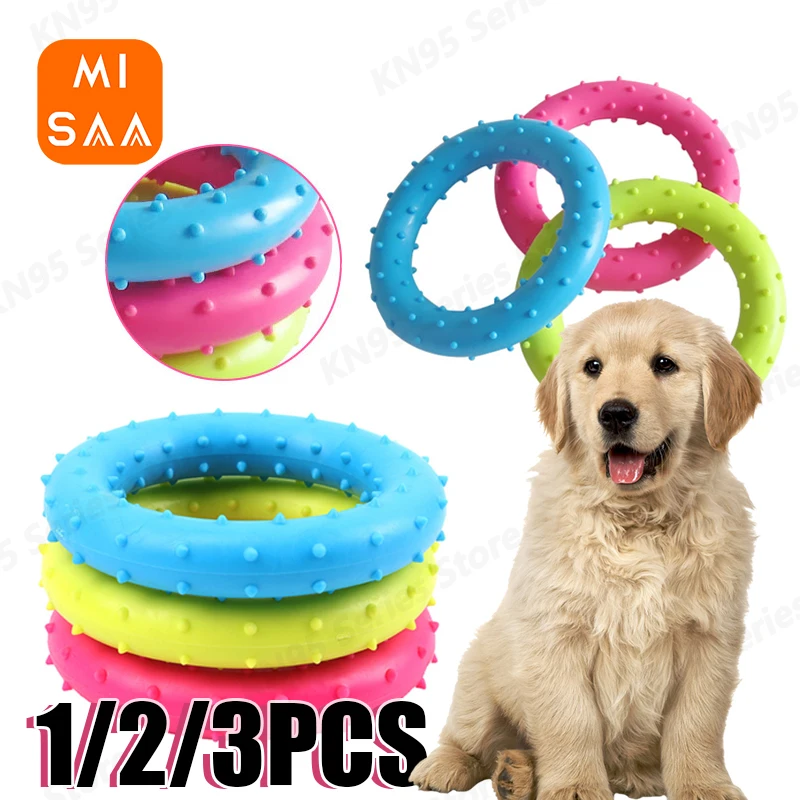 

Pet Grinding Circles Small Dog Pets Molar Chewing Toy Tooth TPR Bite-Resistant Hedgehog Ball Puppy Interactive Play Puzzle Toys