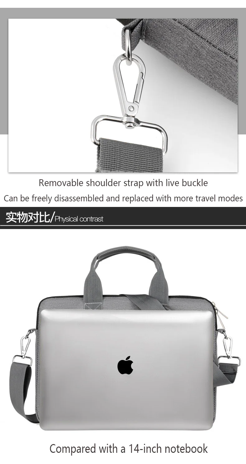 Sac pour ordinateur portable, pochette pour ordinateur portable, étui pour macbook 13 14 15.6 17.3 pouces, Macbook Air ASUS Lenovo Dell Huawei S10ee6650d96a4265adcb8a7d24f0ef13U