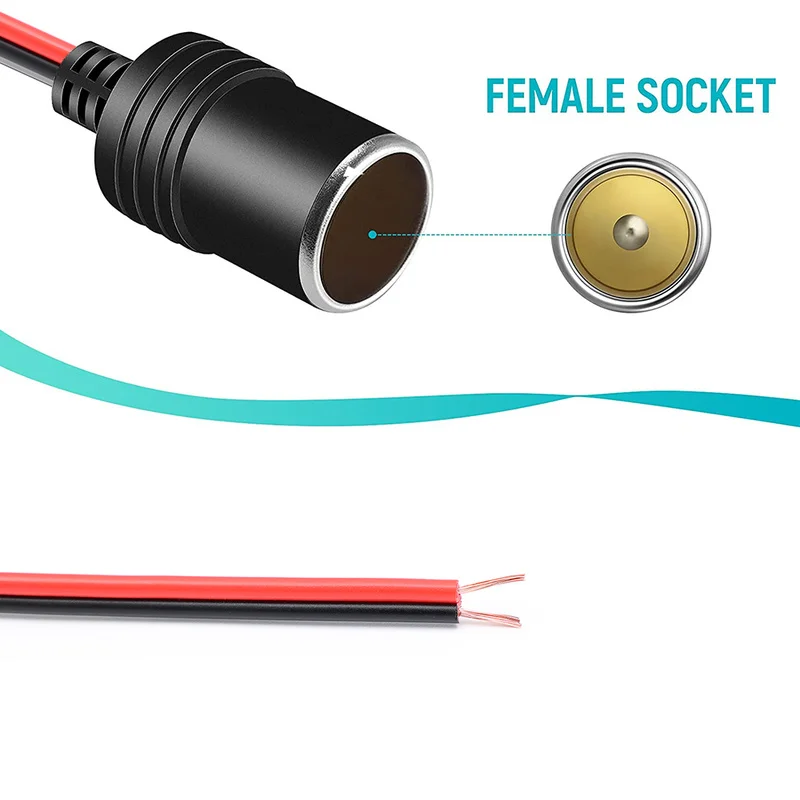 Car Wired Cigarette Lighter Female Socket Auto Charger Plug Connector Adapter 12V-24V Car Accessories Universal Lighter Socket
Car Wired Cigarette Lighter Female Socket Auto Charger Plug Connector Adapter 12V-24V Car Accessories Universal Lighter Socket