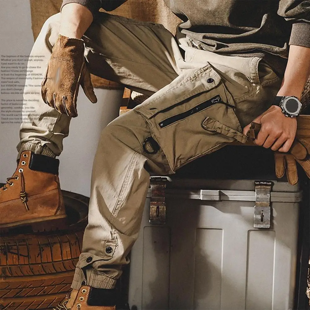 Elastic Waist Trousers Versatile Men's Streetwear Elastic Waist Cargo Pants with Multi Pockets for Spring Autumn Men Cargo
Elastic Waist Trousers Versatile Men's Streetwear Elastic Waist Cargo Pants with Multi Pockets for Spring Autumn Men Cargo