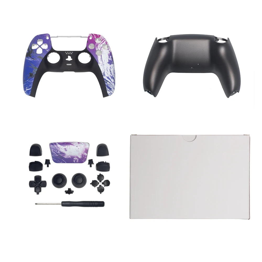 2PCS DIY Decorative Strip Front Back Housing Shell caseCover Faceplate For PS5 Controller Gamepad Replacement Part
2PCS DIY Decorative Strip Front Back Housing Shell caseCover Faceplate For PS5 Controller Gamepad Replacement Part