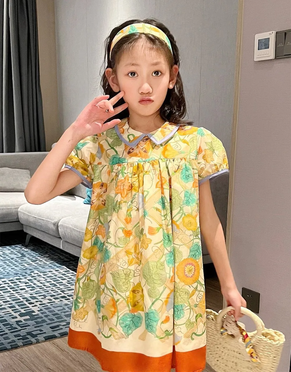 baby girl clothes kids dress for gilr Flower print short sleeved dress cotton baby clothes
baby girl clothes kids dress for gilr Flower print short sleeved dress cotton baby clothes