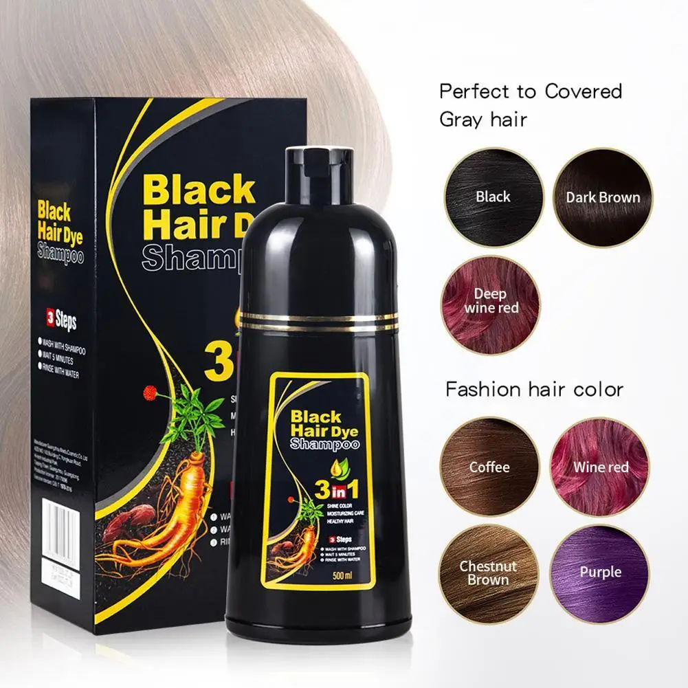 Natural Plant Essence Hair Dye Shampoo Strengthen Hair Gray Coloring Cover Hair Scalp Protect Long Lasting Shampoo Roots Wh Y5H5
Natural Plant Essence Hair Dye Shampoo Strengthen Hair Gray Coloring Cover Hair Scalp Protect Long Lasting Shampoo Roots Wh Y5H5