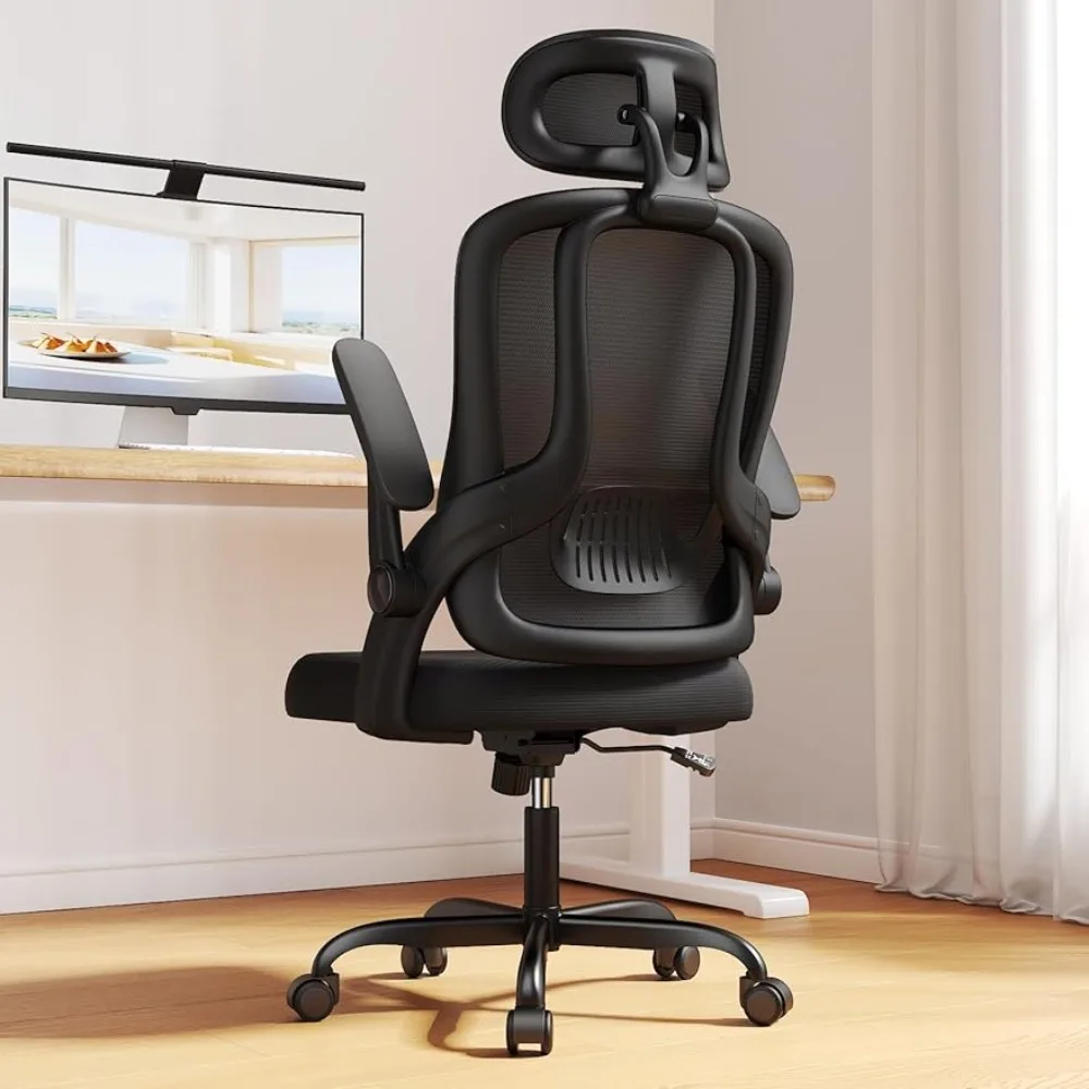 

Кресло для дома и офиса, кресло с поддержкой талии, сетка для работы, компьютерное кресло с регулируемым подголовником, офисная мебель