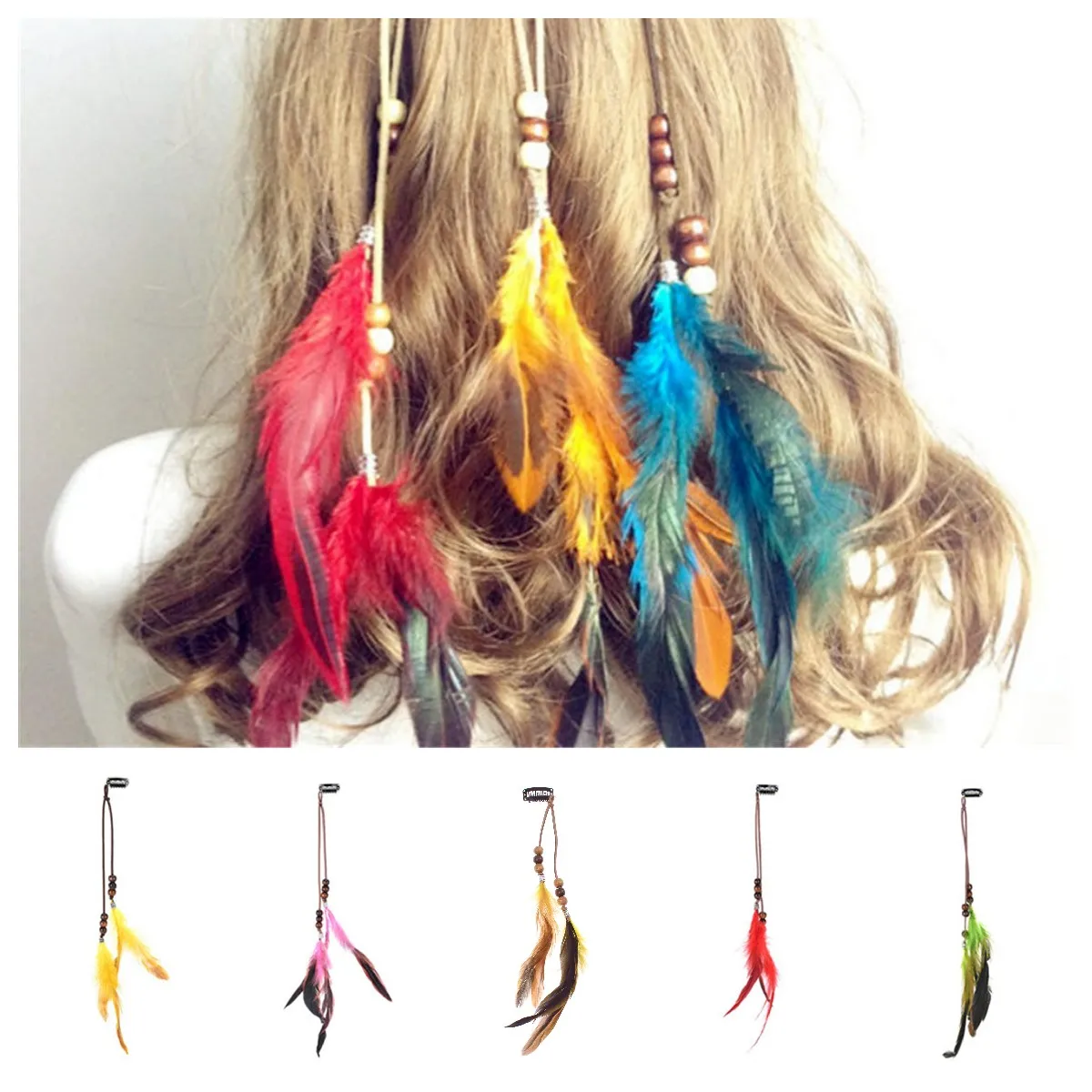 New Women Headdress Indian Style Girls Women Accessories Bb Headdress Hair Ornaments Feather Tassel Accessories Barrettes 1PCS
New Women Headdress Indian Style Girls Women Accessories Bb Headdress Hair Ornaments Feather Tassel Accessories Barrettes 1PCS