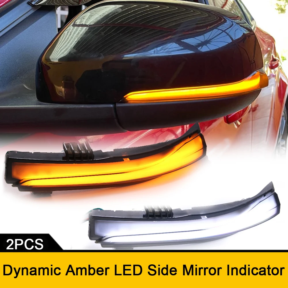2x White DRL LED Dynamic Amber Turn Signal Light Side Mirror Flashing Light for Volvo S60 V40 V60 CC S80 II V70 III Indicator
2x White DRL LED Dynamic Amber Turn Signal Light Side Mirror Flashing Light for Volvo S60 V40 V60 CC S80 II V70 III Indicator