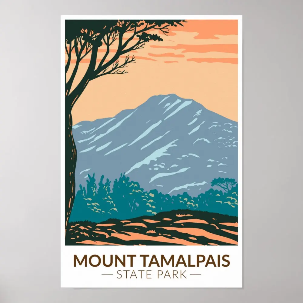 Mount Tamalpais State Park California Vintage Poster Poster Picture Art Vintage Decoration Mural Print Decor Wall No Frame
Mount Tamalpais State Park California Vintage Poster Poster Picture Art Vintage Decoration Mural Print Decor Wall No Frame