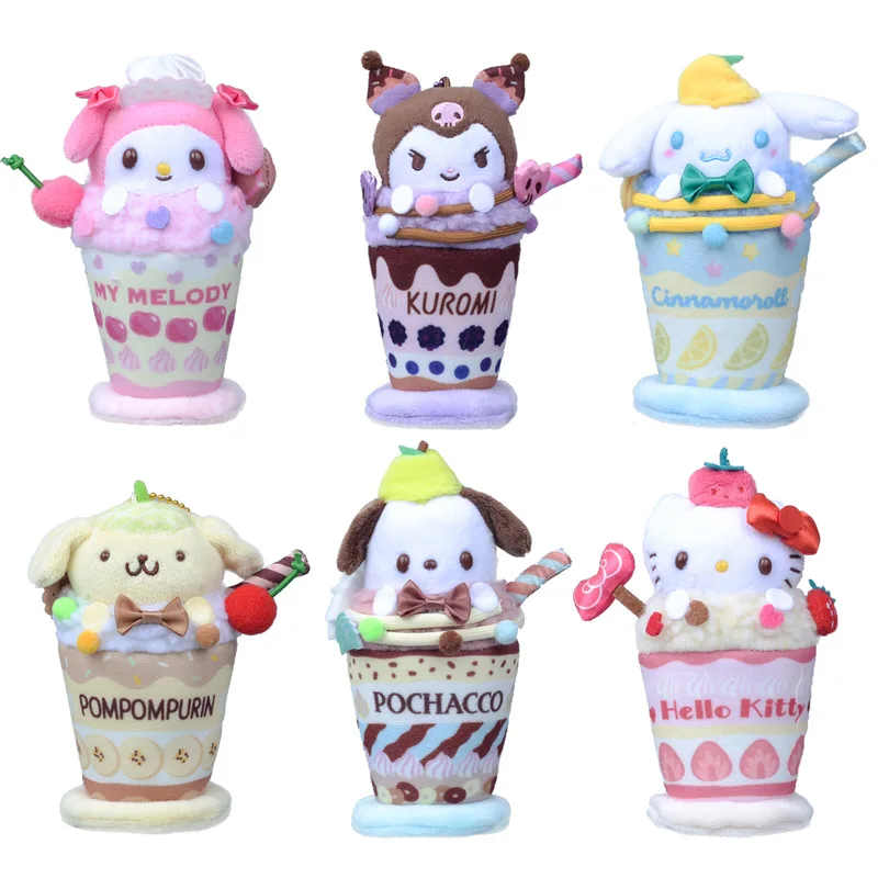 MINISO 13cm Sanrio Colorful Parfait Ice Cream KT Plush Toy Kuromi Melody Plush Toy Backpack Pendant Cinnamoroll Car Pendant
MINISO 13cm Sanrio Colorful Parfait Ice Cream KT Plush Toy Kuromi Melody Plush Toy Backpack Pendant Cinnamoroll Car Pendant